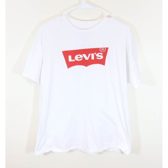 Levi's Other - 4/$25 LEVI'S Size XL 100% Cotton Red White Logo Short Sleeve T Shirt